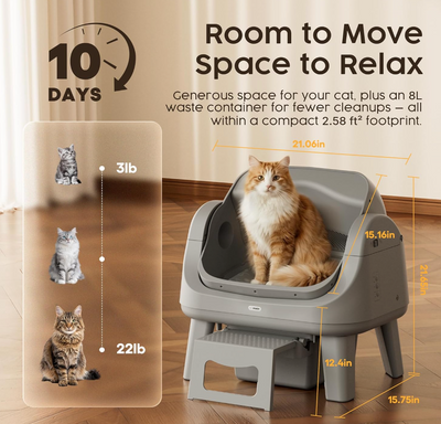 Pet Pivot CleanPaws™ Self-Cleaning Litter Box