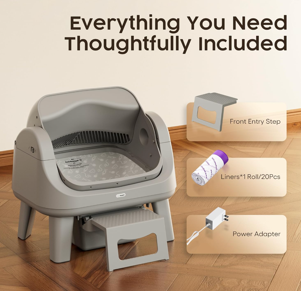 Pet Pivot CleanPaws™ Self-Cleaning Litter Box